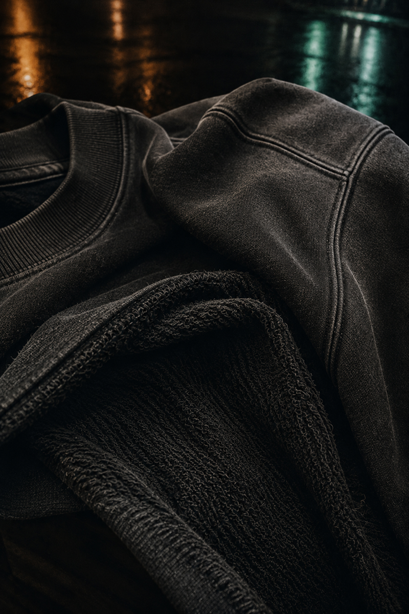 Shift Crewneck fabric detail