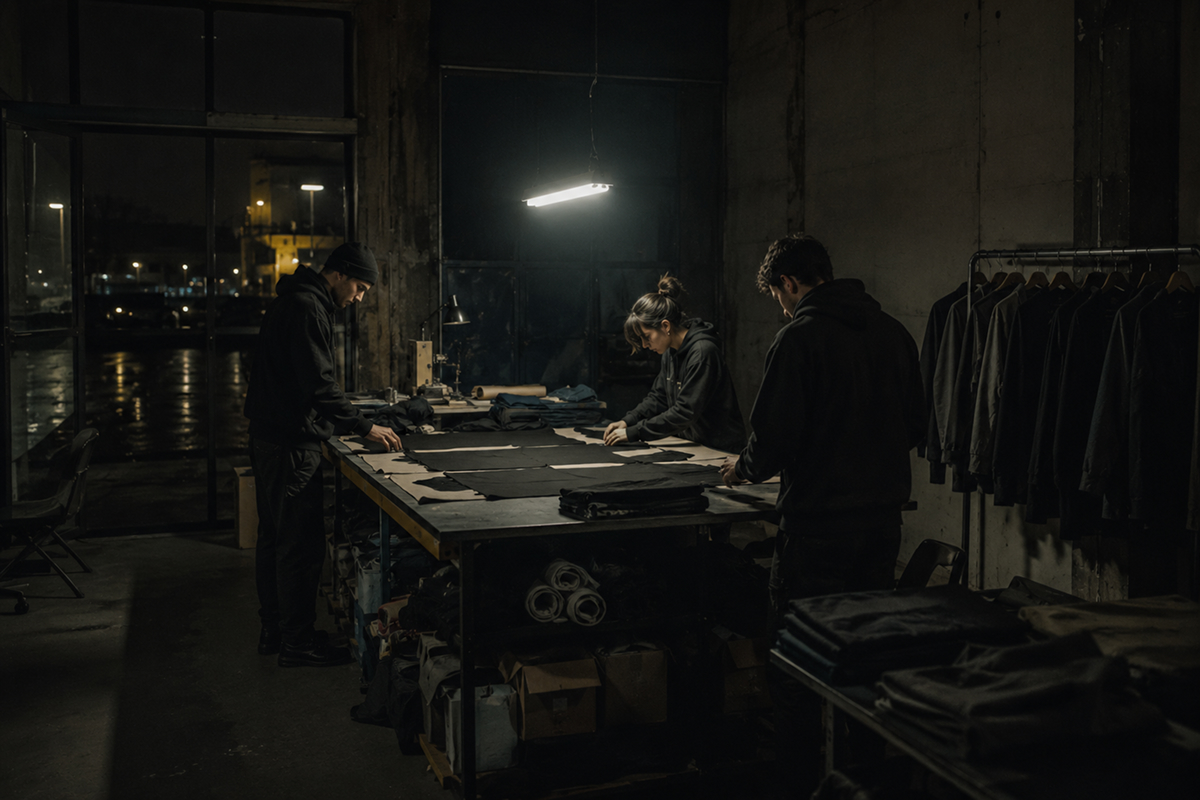 Studio · Antwerp — cutting floor